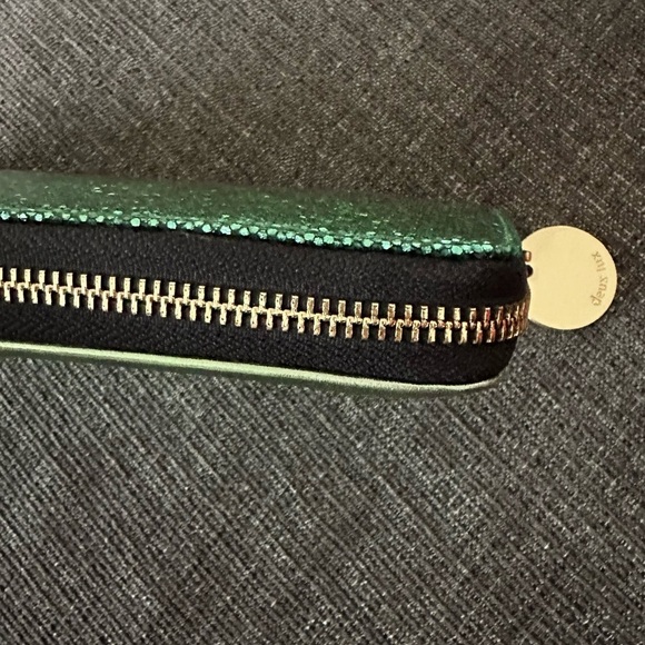 Deux Lux Green Sparkle Zip Around Wallet - Picture 5 of 8
